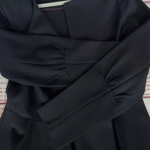 Cabi Black Agency Peplum Ponte Blazer 10 Double Shoulder Pads Career Corpcore - Picture 7 of 16